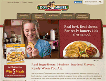 Tablet Screenshot of donmiguel.com